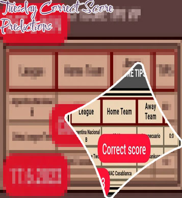 Football correct score prediction